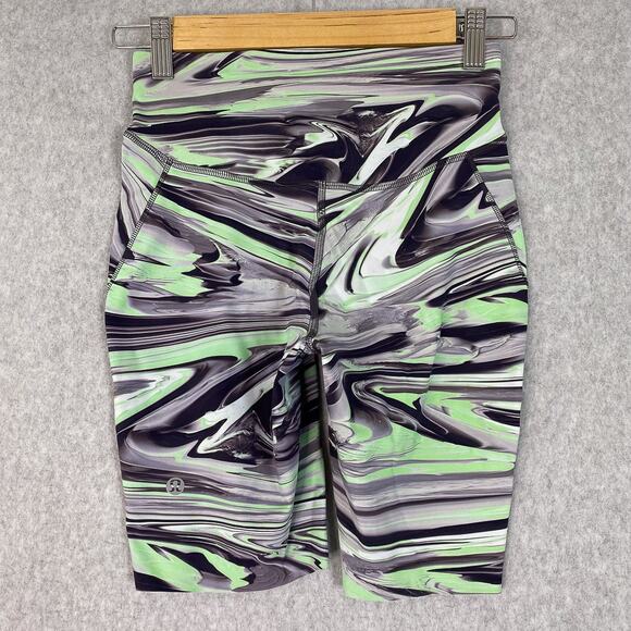 Lululemon Paint Glide Warp Multi Base Pace High Rise Short 8" Size 4 - Picture 6 of 8